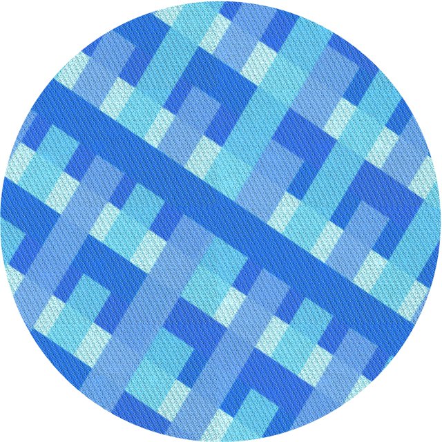 Ahgly Company Tapis d'Intérieur Lavable en Machine Carré Transitionnel Bleu Néon, 3 Pieds Carré