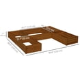 thumbnail image 3 of Outsunny Bricolage Ensemble de 5 Bacs de Jardin Surélevés pour l'Extérieur, Brun, 3 of 10