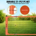 thumbnail image 3 of VEVOR Système de Filet de Volleyball Portable pour l'Extérieur, Poteaux en Aluminium à Hauteur Réglable, Ensemble de Volleyball Professionnel avec Volleyball en PVC, Pompe, Sac de Transport, 3 of 9