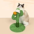 thumbnail image 4 of Birdeem Cats Scratching Post Cactus Cats Scratcher with Nature Sisal Rope for Indoor Adults Cats and Kittens Against Carpet Scratch Post, 4 of 7