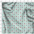 thumbnail image 4 of Soimoi Green Poly Georgette Fabric Triangle & Arrow Heart Printed Fabric 1 Yard 52 Inch Wide, 4 of 5