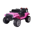 thumbnail image 1 of Voiture une Place pour Enfants Style Wrangler Rose 12V en Cuir, 1 of 2