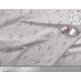 thumbnail image 3 of Soimoi Gray Moss Georgette Fabric Dragonfly & Floral Print Fabric by Yard 42 Inch Wide, 3 of 6