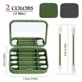 thumbnail image 2 of Lot de 8 Cotons-Tiges Réutilisables en Silicone à Embout Q Cotons-Tiges Portatifs en Silicone, 2 of 4