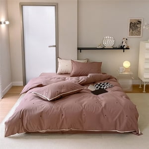 Zhuge Bed Sheets Set, Bedding Sheets Pillowcases Kit, Twin Bed Set, Hotel Bedding, Home Decor(Pink)