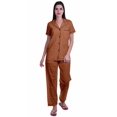 thumbnail image 1 of Moomaya Ensemble de Pyjama à Manches Courtes Imprimé pour Femmes Chemise de Nuit Boutonnée Imprimée, 1 of 6