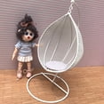 thumbnail image 2 of Miangastore 1Pc Tear Drop Hanging Chair Swing Chair Toy Mini House Accessories Random Color, 2 of 8