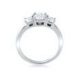 thumbnail image 3 of 1 1/2ct 3 Stone Round Diamond G/SI Engagement Ring 14K White Gold Lab Created, 3 of 3