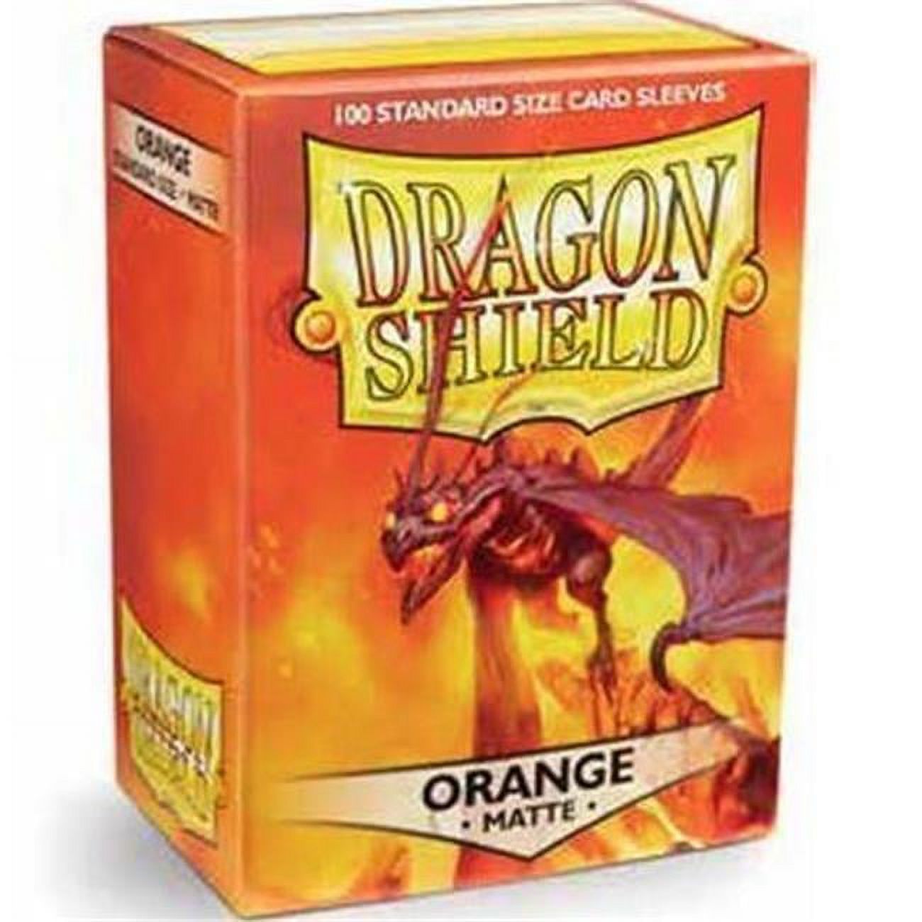 Arcane Tinmen ATM11013 Protège-Cartes Format Standard Dragon Shield, Orange Mat - 100 Unités