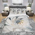 thumbnail image 2 of Designart Set de Housse de Couette 'art Floral en Vitrail Blanc', 2 of 4