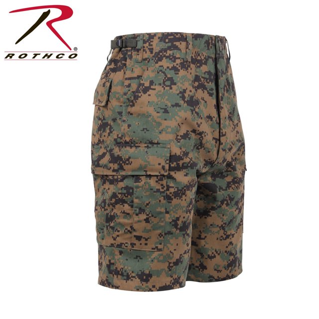 Rothco Camo BDU Shorts - Woodland Digital Camo, Medium