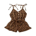 thumbnail image 1 of Little Girls Suspender Shorts Jumpsuit Sleeveless Siamese Trousers, 1 of 5