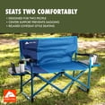 thumbnail image 4 of Causeuse de camping Ozark Trail Directors avec tables d'appoint, bleu, plein air, camping, 4 of 13