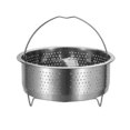 thumbnail image 2 of Luckyn Steamer Insert Steamer Pot Stainless Steel Basket Rice Steamer Pressure Cooker, 1 Pcs Silver Steamer Pot, 2 of 5
