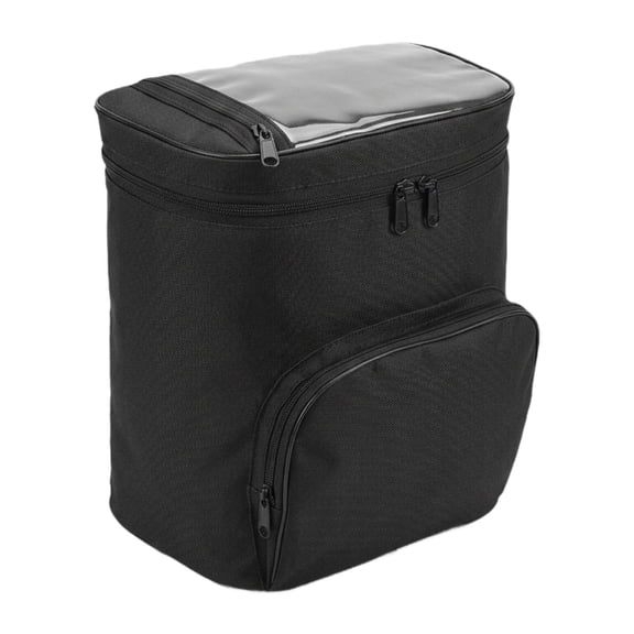 jinwen Sac de Queue de Moto Rangement de Bagages Pochette de Transport en Tissu Oxford Facile à Installer Sac Suspendu Arrière de Moteur pour Voyage Petits Outils Noir