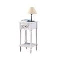 thumbnail image 3 of Convenience Concepts French Country Khloe Deluxe Accent Table in White Wood, 3 of 6