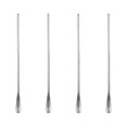 thumbnail image 1 of 4pcs Stainless Steel Stirring Ice Spoon Ice Cream Spoons Cocktail Spoons Swizzle Stick (Long Handle, Silver), 1 of 8