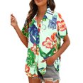 thumbnail image 2 of Innerwin Chemises à Manches Courtes Blouse pour Femmes Col à Revers Élégant Tops Figure 5 L, 2 of 7