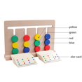 thumbnail image 4 of facefd Kids Wooden Four-Color Game Color Matching Board Toy Early Childhood Education Learning Toys, 4 of 6