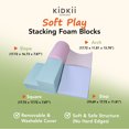thumbnail image 3 of KIDKII 4 Piece Set Soft Play Original Foam Blocks for Toddlers Home Play Gym, Pastel, 3 of 10