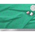 thumbnail image 3 of Soimoi Green polyester Crepe Fabric Lattice Geometric Printed Fabric 1 Yard 52 Inch Wide, 3 of 3