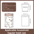 thumbnail image 2 of Drawstring Bathroom Garbage Bags Trash Can Liners For Kitchen Rabbit Print 4 Gallon Hand Tear Free Wall Mounted Garbage Bags Thick and Portable Garbage Bags, 2 of 3