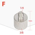thumbnail image 1 of MYG 5/8Male to 3/8 1/4Female Threaded Screw Mic Stand Clip Mount Adapter Accessories, 1 of 4