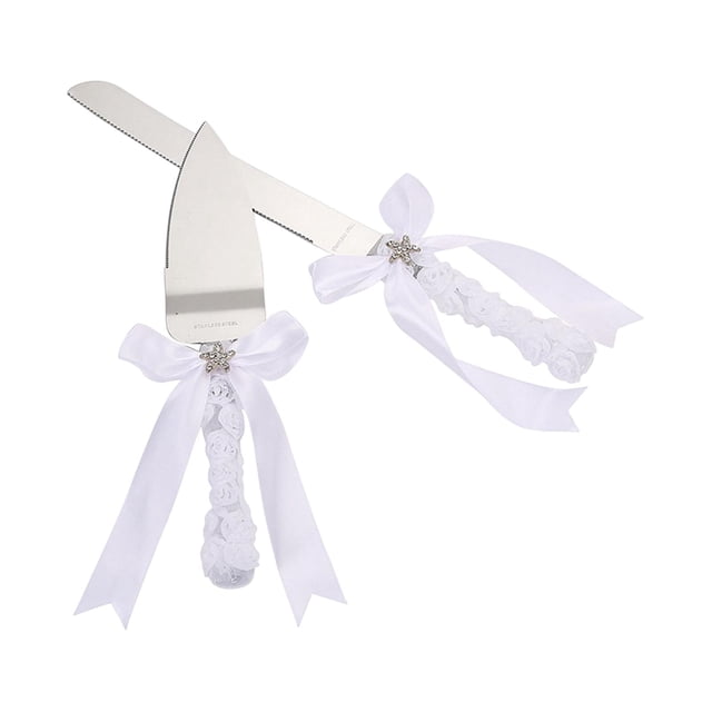 simhoa Wedding Cake Knife and Server Set Cake Cutting Set Server Set for Dessert