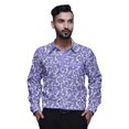 thumbnail image 1 of BESTMAN Chemise en Coton pour Hommes à Manches Longues Imprimée à Col Écarté Chemise Décontractée Mince, 1 of 5