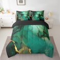thumbnail image 2 of YST Turqoise Marbling Bedding Set, 7-Piece, Watercolor Aesthetic Theme, Twin, 2 of 4