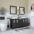 thumbnail image 2 of Vanity Art 60 in. W Double Sink Bathroom Vanity with Engineered Marble Top and Two Free Mirror, 2 of 10