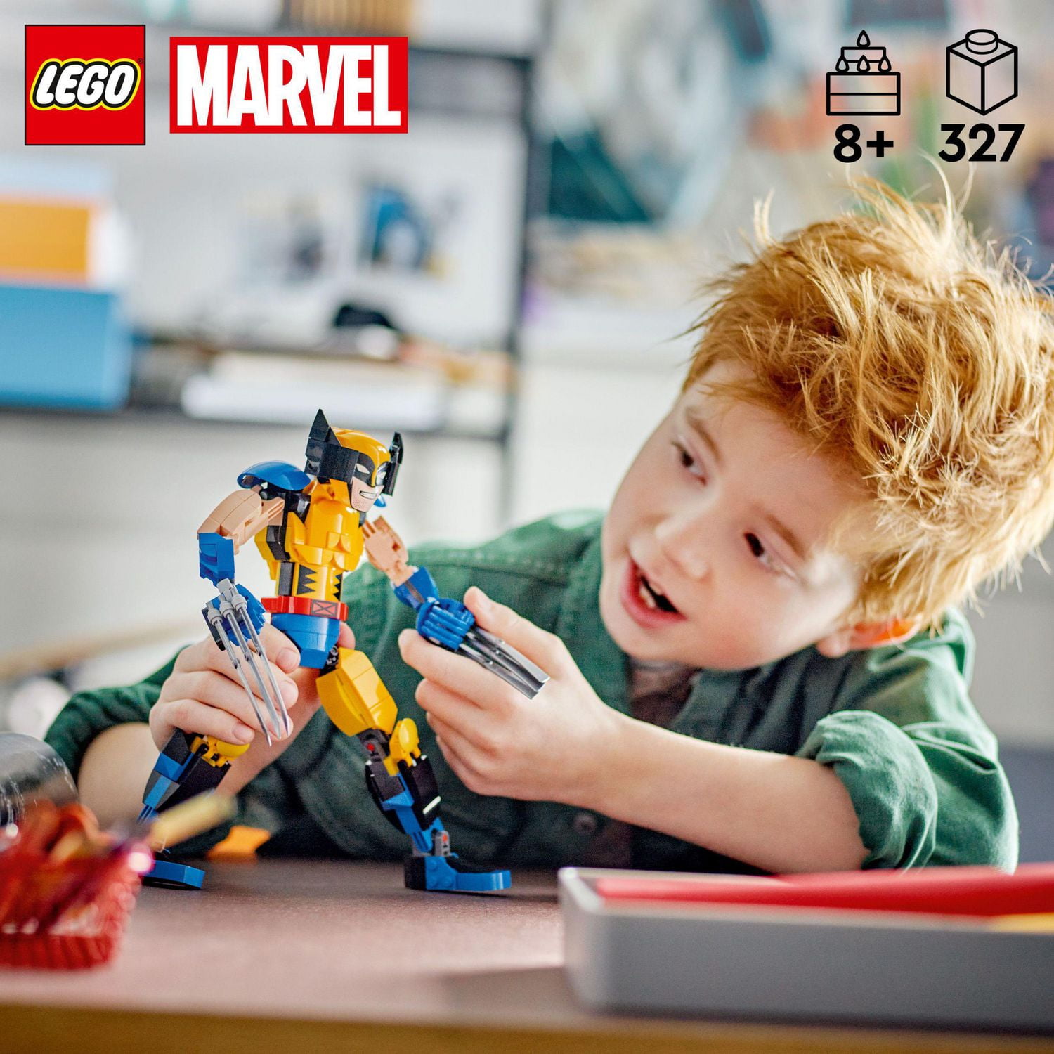 LEGO Marvel La figurine à construire de Wolverine 76257 Ensemble de jeu de construction (327 pièces)