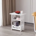 thumbnail image 4 of wycnly Storage Nightstand Bedroom Storage Cabinet Living Room Mini Table, 4 of 6