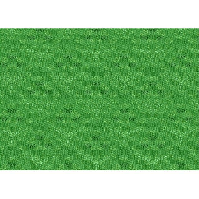 Ahgly Company Tapis Rectangulaire Lavable en Machine Intérieur Vert Transitionnel, 4 Pieds x 6 Pieds