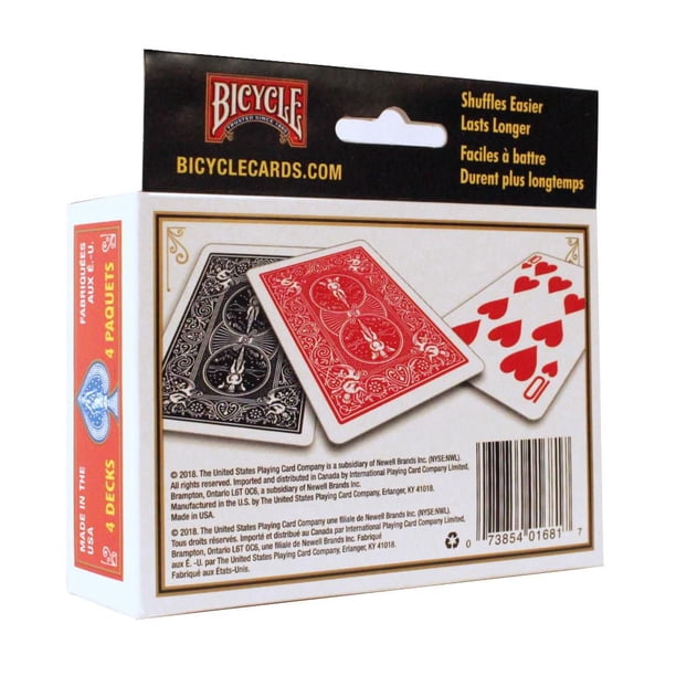 Bicycle 4-Pack Playing Cards - Walmart.ca