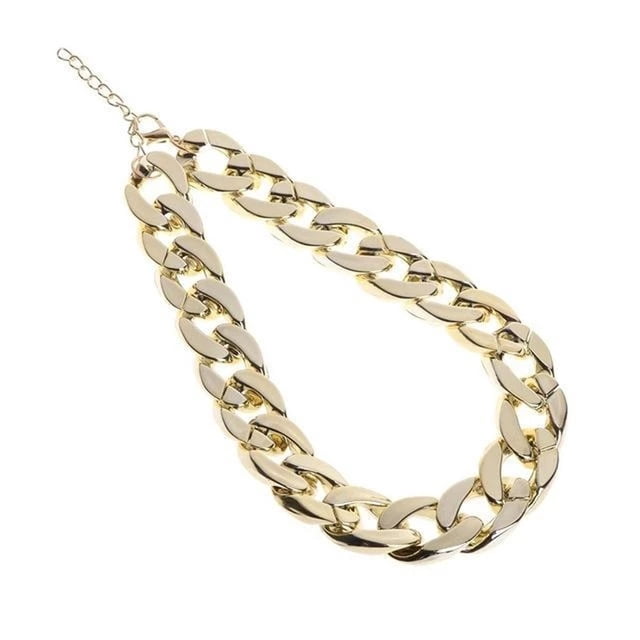 Cuban Link Thick Golden Chain Dog Cat Pets Safety Collar