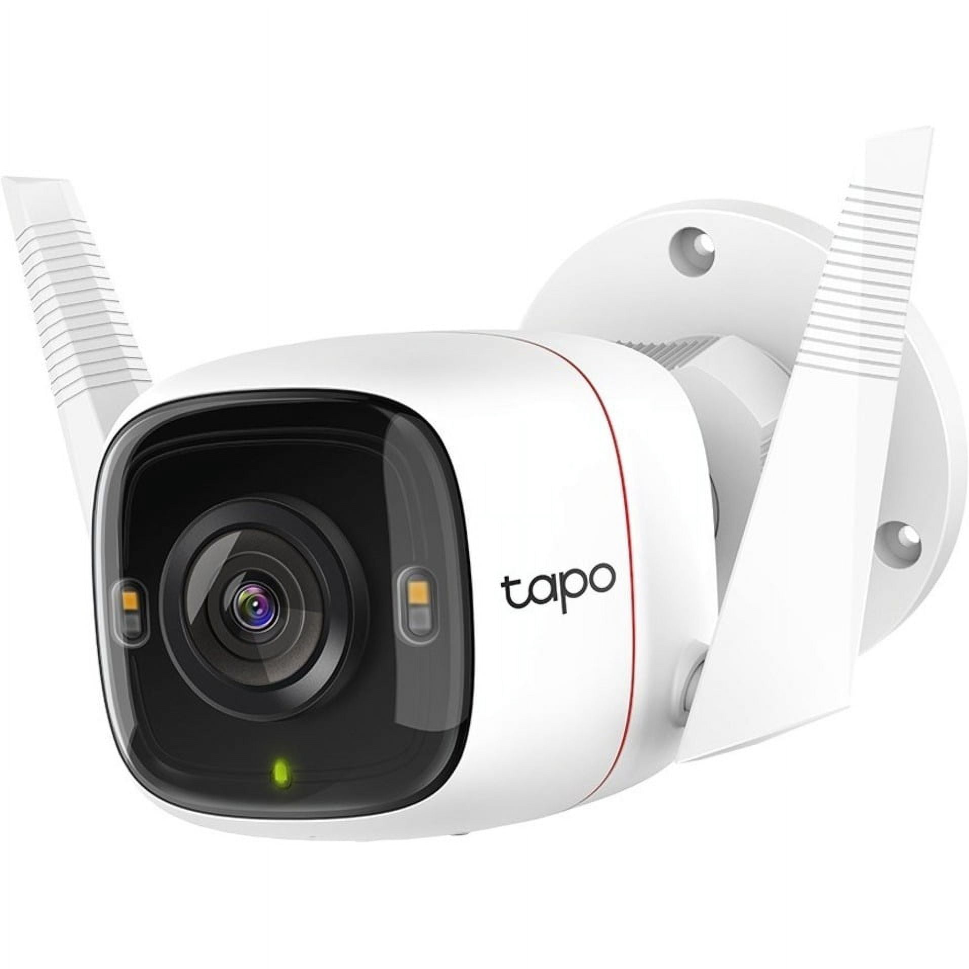 TP-Link Tapo Wired Weatherproof Outdoor 2K 4MP QHD Security Camera - White