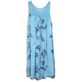 thumbnail image 1 of Bellella Ladies Tank Dress Lace Patchwork Dresses Crew Neck Sundress Pleated Color Stitching Summer Light blue 4XL, 1 of 2