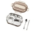 thumbnail image 2 of Danhjin Fresh Keeping Portable Stainless Steel Lunch Box Insulation Box Student Lunch Box Outdoor Lunch Box Lunch Box, 2 of 2