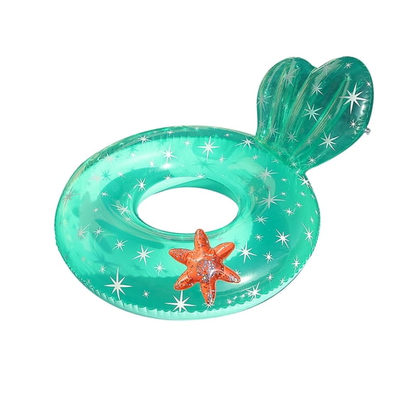 Gonflable pour Adultes Épaissi à Paillettes Motif Ciel Étoilé Bouée de Piscine Sports Nautiques Loisirs de Plein Air