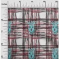 thumbnail image 1 of oneOone Viscose Chiffon Fabric Swirl & Check Ikat Print Fabric BTY 42 Inch Wide, 1 of 4