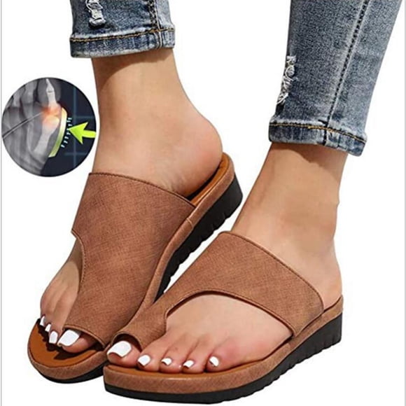 Teva Sandles Women Dressy Comfy Platform Casual Shoes Summer Beach Travel Slipper Flip Flops Women Slip On Sandals on Clearance
