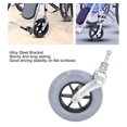 thumbnail image 3 of Wheelchair Wheel Grey 8 Inch Thickened Univrsal Solid PU Wheelchair Caster Replacement, 3 of 8
