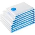 thumbnail image 1 of LoonWear Sacs de Rangement sous Vide - Lot de 8 Sacs de Compression Réutilisables Économiseurs d'Espace - Sacs de Voyage à Double Fermeture Éclair pour Vêtements Couettes Literie, 1 of 5