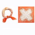 thumbnail image 4 of Square Scarf Set Floral Smooth Fashion Neckerchief Scarf Neck Scarf for Women, 4 of 10