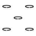 thumbnail image 1 of Redempat Fashionable And Comfortable To Wear Unisex Beaded Bracelets For Everyday Chic Frosted 5Set, 1 of 6