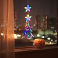 thumbnail image 1 of Boovnll Christmas Window Lights with Sucker Pentagram/Bell/Xmas Trees/North Star Christmas Window Curtain Lights for Holiday Indoor Wall Door Glass Decor, Christmas Decorations, 1 of 6