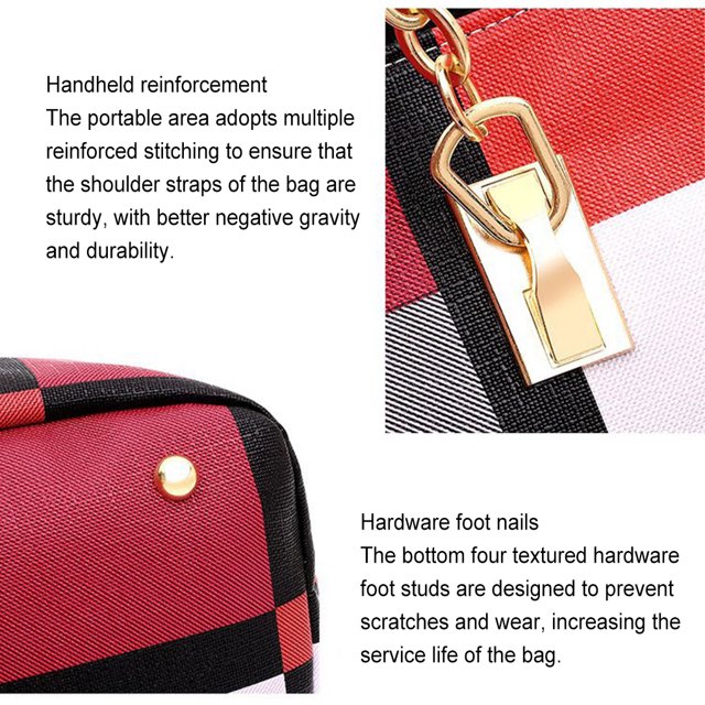Ruiboury Fashionable Ladies Purse Set Made With PU Easy To Handbag Set Space-saving blue