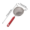 thumbnail image 1 of Flour for Baking,Stainless Steel Double Ear Handheld Filter Sieve Flour Sieve Baking Gadget,Stainless Steel Mesh, 1 of 2