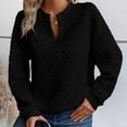 thumbnail image 2 of Timegard Womens Sweatshirts V Neck Casual Pullover Tops Sports Solid Color Workout Running Tops, 2 of 9